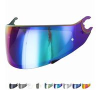 Everalo Visiere Casque Compatible avec Shark Spartan - Skwal - Skwal 2 - D Skwal - Ecran Pinlock Ready - Visière Anti-rayures et anti-buée (Iridium)