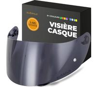 Everalo Visière Compatible avec Agv K1 - K1s - K3sv - K5 - K5s - S4sv - Horizon - Skyline - Strada - Stealth SV - Compact - GT-2 (Fume' Noir)