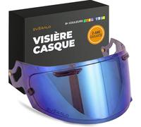Everalo Visière Compatible avec Arai Chaser X - Rx7v - Rx7x - Quantic - Quantum X - Concept X - Concept XE - Renegade V - Profile V - Qv Pro - Vas V (Bleu Electrique)