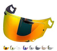 Everalo Visière Compatible avec Arai Chaser X - Rx7v - Rx7x - Quantic - Quantum X - Concept X - Concept XE - Renegade V - Profile V - Qv Pro - Vas V - Visières de Casque Pinlock Ready (Rouge Chrome')