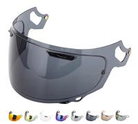 Everalo Visière Compatible avec Arai Chaser X - Rx7v - Rx7x - Quantic - Quantum X - Concept X - Concept XE - Renegade V - Profile V - Qv Pro - Vas V - Visières de Casque Pinlock Ready (Fume' Noir)