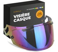 Everalo Visière compatible avec Arai Chaser X - Rx7v - Rx7x - Quantic - Quantum X - Concept X - Concept Xe - Renegade V - Profile V - Qv Pro - Vas V - Visières de casque Pinlock Ready (Iridium Chrome