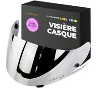 Everalo Visière Compatible avec HJC Cs15 - Fg15 - Is16 - Tr1 - Fs11 - Ac12 - Cl15 - Cl16 - Clsp - Clst - Cl17 - Csr1 - Fs10 - Fs15 - Hj09 (Argent Chrome')