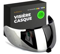 Everalo Visière Compatible avec HJC FG17 - IS17 - FGST - C70 - C70N - HJ20M (Argent Chrome')