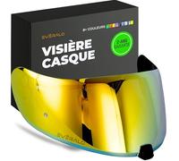 Everalo Visière Compatible avec HJC FG17 - IS17 - FGST - C70 - C70N - HJ20M - Visières de Casque Pinlock Ready (Or Chrome')