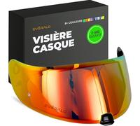 Everalo Visière Compatible avec HJC FG17 - IS17 - FGST - C70 - C70N - HJ20M - Visières de Casque Pinlock Ready (Rouge Chrome')