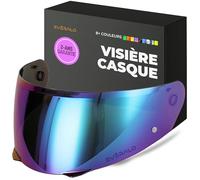 Everalo Visière Compatible avec HJC I90 - I91 - HJ33 (Iridium Chrome')