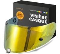 Everalo Visière Compatible avec HJC RPHA 70 - RPHA 11 - HJ26 - HJ-26ST (Or Chrome')