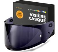 Everalo Visière Compatible avec LS2 FF353 Rapid - Rapid II - FF320 Stream Evo - FF800 Storm - Storm II (Fume' Noir)