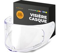 Everalo Visière Compatible avec LS2 FF353 Rapid - Rapid II - FF320 Stream Evo - FF800 Storm - Storm II (Transparent)