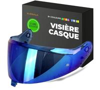 Everalo Visière Compatible avec Shark Skwall i3 - DSkwall 3 - Ridill 2 - Skwal Cup - VZ400 (Bleu Electrique)
