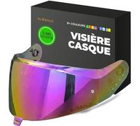 Everalo Visière Compatible avec Shark Skwall i3 - DSkwall 3 - Ridill 2 - Skwal Cup - VZ400 - Visièr de Casque Pinlock Ready (Iridium Chrome')