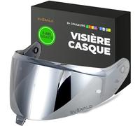 Everalo Visière Compatible avec Shark Skwall i3 - DSkwall 3 - Ridill 2 - Skwal Cup - VZ400 - Visièr de Casque Pinlock Ready (Argent Chrome')