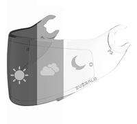 Everalo Visière Compatible avec Shark Spartan - Spartan 1.2 - Skwal - Skwal 2 - D Skwal - D Skwal 2 - Vz160 - Vz165 - Visières de Casque Pinlock Ready (Photochromique)