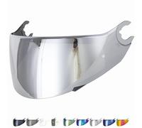 Everalo Visière Compatible avec Shark Spartan - Spartan 1.2 - Skwal - Skwal 2 - D Skwal - D Skwal 2 - Vz160 - Vz165 - Visières de Casque Pinlock Ready (Argent Chrome')