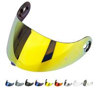 Everalo Visière Compatible avec Xlite X803 - X802 - X802r - X802rr - X702 - X661 - X603 - Xsf 02 - Visières de Casque Pinlock Ready (Or Chrome')