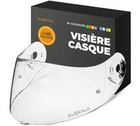 Everalo Visière Compatible avec Xlite X803 - X802 - X802r - X802rr - X702 - X661 - X603 - Xsf 02 - Visières de Casque Pinlock Ready (Transparent)