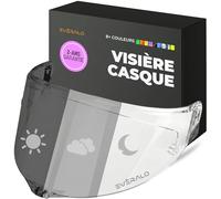 Everalo Visière pour Casque AGV Corsa - Corsa R - Pista Gp - Gt Veloce | Écran compatible aussi avec Veloce S - Race 3, rechange exclusif, monte lentille antibuée originale
