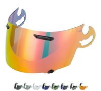 Everalo Visière pour casque Arai Chaser V - RX-7 GP - Axces 2 - Axces 3 - Quantum ST - Quantum ST Pro - Rebel - Signet Q - Vector 2 - Corsair V - RR5 - Visière moto SAI Type (Rouge)