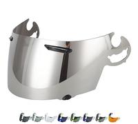 Everalo Visière pour casque Arai Chaser V - RX-7 GP - Axces 2 - Axces 3 - Quantum ST - Quantum ST Pro - Rebel - Signet Q - Vector 2 - Corsair V - RR5 - Visière moto SAI Type (Argent)