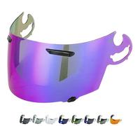 Everalo Visière pour casque Arai Chaser V - RX-7 GP - Axces 2 - Axces 3 - Quantum ST - Quantum ST Pro - Rebel - Signet Q - Vector 2 - Corsair V - RR5 - Visière moto SAI Type (Iridium)