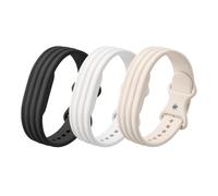 EverArt Lot de 3 bracelets de sport en silicone compatibles avec Google Fitbit Air, doux, respirant et imperméable pour homme et femme