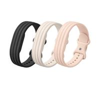 EverArt Lot de 3 bracelets de sport en silicone compatibles avec Google Fitbit Air, doux, respirant et imperméable pour homme et femme