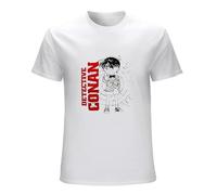 EVERBAB Men's Detective Conan T Shirt White XL