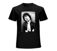 EVERBAB Men's Stray Xinqi Mick Jagger T-Shirt Black M