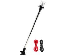 Everbeam Le feu d'ancre ajustable P800 en acier inoxydable pour bateaux de pêche et navires marins - donne une visibilité de 360 degrés pour 3 milles nautiques - résistant aux intempéries, 36 pc LED