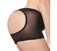 Everbellus Culotte Push Up pour Monte Fesse Femme Noir Medium