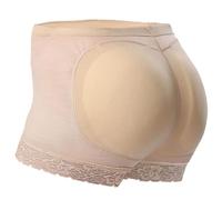 Everbellus Dentelle Culotte Push Up pour Monte Fesse Femme (Beige, 3XL/EU 46)