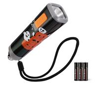 EverBrite Lampe de Poche d'Halloween, Petite Lampe LED 1W avec 3 Piles AAA, Mini Lampe Torche, Cadeaux d'Halloween, Noir