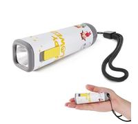 EverBrite Lampe de Poche d'Halloween, Petite Lampe LED 1W avec 3 Piles AAA, Mini Lampe Torche, Cadeaux d'Halloween, Blanc