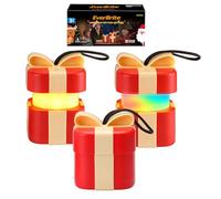 EverBrite Lanterne LED Coffret Cadeau de Noël, Lot de 3, 5 Modes d’Éclairage Multicolores, Lampe à Piles avec Corde, Décoration Lumineuse et Idée Cadeau pour Maison, Fêtes et Ambiance Hivernale