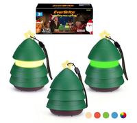 EverBrite Lanterne Sapin de Noël, Lot de 3, 5 Modes d’Éclairage, Cadeau de Noël pour Femmes et Hommes, Piles AAA Incluses, Idéale pour Décoration Intérieure & Extérieure