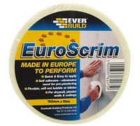 Everbuild EuroScrim Ruban adhésif Blanc 100 mm x 90 m