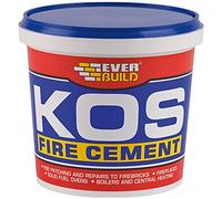 Everbuild KOS Cartouche de ciment réfractaire - Prêt à l'emploi - Résistant à des températures jusqu'à 1250˚C - Buff - 1kg