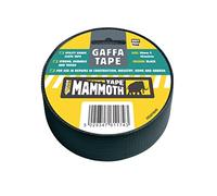 Everbuild Mammoth Easy Tear Gaffa Tape - Utilitaire - Usage intérieur et extérieur - Noir - 50mm x 45m