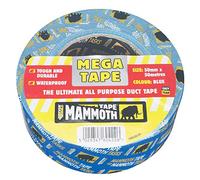 Everbuild Mammoth Ruban adhésif robuste et durable pour feuilles de PVC, travaux de conduits haute et basse vitesse - 50 mm x 50 m - Biue