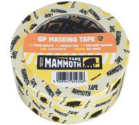 Everbuild Mammoth Ruban de masquage de qualité commerciale à usage général - Convient pour le masquage de peinture - Blanc cassé - 38 mm x 50 m