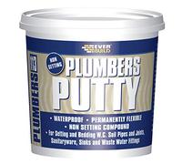 Everbuild - Mastic de Plombier - 750 g, Silicone, Résistant à l'Eau, Compatible avec Silicone, Plumber's Mastic Sealant