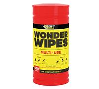 Everbuild Wipe80 Wonder Wipes Tube de 100 Lingettes Rouge