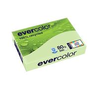 EVERCOLOR, papier reprographique, 100% recyclé, vert clair, 80g, A3, Ange Bleu, ramette de 500 feuilles