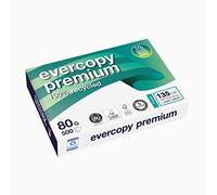 EVERCOPY PREMIUM, papier reprographique, 100% recyclé, extra blanc, 80g, A4, Ange Bleu, ramette de 500 feuilles
