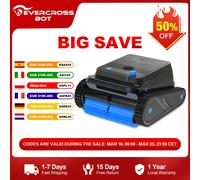 EVERCROSS BOT-Nettoyeur de piscine robotique U8, autonomie de 120 min, surface de livre de 200 m², navigation intelligente, fonction d'auto-stationnement