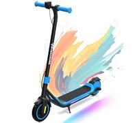 EVERCROSS E6 Trottinette Électrique pour Enfants, E-Scooter Portable de 7" pour 6-12 Ans, Trottinette Électrique avec Une Autonomie Allant Jusqu'à 20KM et Lumières à 7 Couleurs, 3 Modes de Vitesse