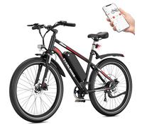 EVERCROSS EK15 Vélo électrique pour Adultes, VTT Electrique 27,5'' avec Pédalage - Application, Moteur 250W, Batterie 36V 13Ah, 15/20/25 KM/H, 7-S Vitesses, Vélos Electriques Urbains pour Unisexe