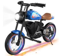 EVERCROSS EV08M Moto Electrique pour Enfant, 150W Moteur, Mode Vitesse 8/16KM/H, Moto Electrique Longue Distance 10KM, Pneus Pneumatiques 12 Pouces, Motocross pour Enfant âgé de 3 à 12ans
