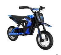 EVERCROSS EV12M Motocross Électrique pour Enfants 3-12 Ans 300W 25KM/H 3 Niveaux de Vitesse,Pneu 12"" Cadeau super Bleu